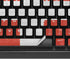 Denmark Flag Distressed K95 RGB PLATINUM Mechanical Gaming Keyboard Skin